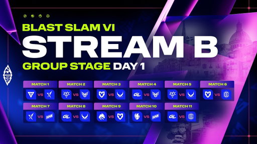 [B] BLAST SLAM VI: Malta, Group Stage, Day 1 - Dota 2 LIVE