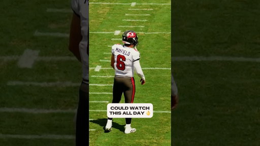 Nothing like a game of catch 🏈#bakermayfield #slomo #sports #buccaneers #nfl