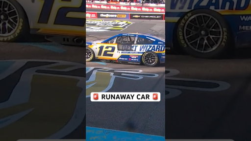 Ryan Blaney forgot to put it in park ‼️