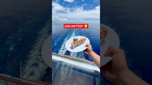 Is cruise food UNLIMITED? 🤨🍔