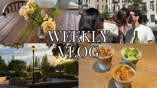 weekly vlog: catching up, first yankees game, out with friends & grwm!