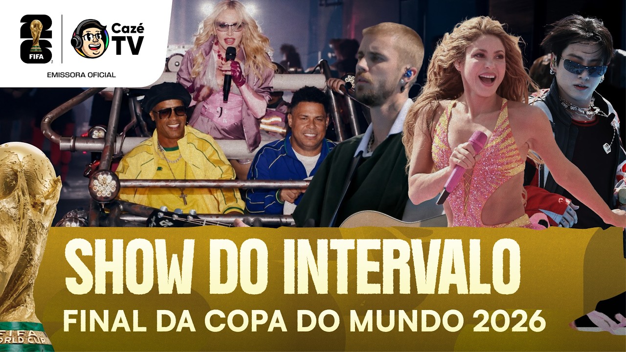SHOW DO INTERVALO COM MADONNA, SHAKIRA, JUSTIN BIEBER E BTS NA FINAL DA COPA DO MUNDO FIFA™ 2026