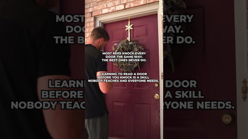 Most Reps Knock Every Door the Same Way. The Best Ones Never Do