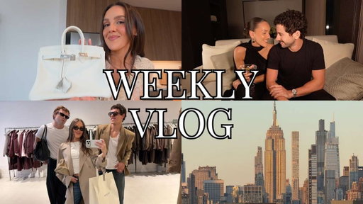 weekly vlog: back in new york, hermès unboxing, cooking at home & special guest Q&A!