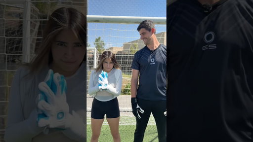 ¿Qué más le lanzo? 👀#futbol #courtois #realmadrid #portero #arquero #reto
