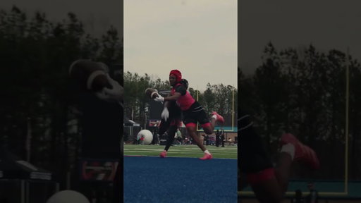 BIG BODY TOUCHDOWN 💪 #highschoolfootball #shorts
