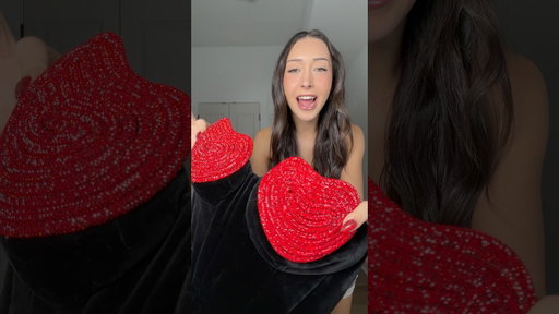 styling a red heart minidress