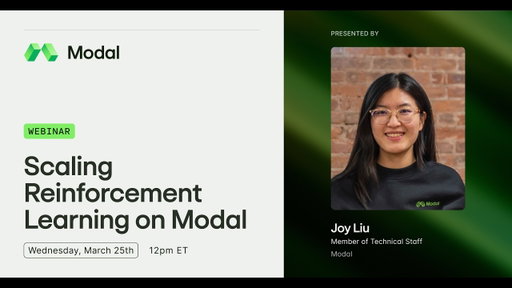 Scaling Reinforcement Learning on Modal