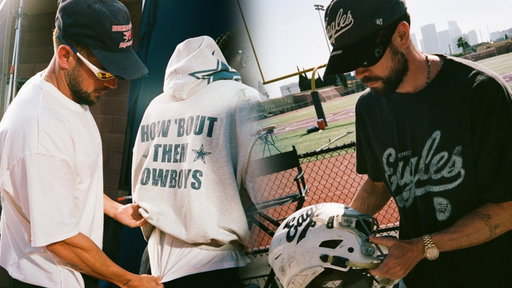 SHOOTING THE REPRESENT x NFL COLLAB | COLLECTION WALK THRU WITH GEORGE & MIKE HEATON