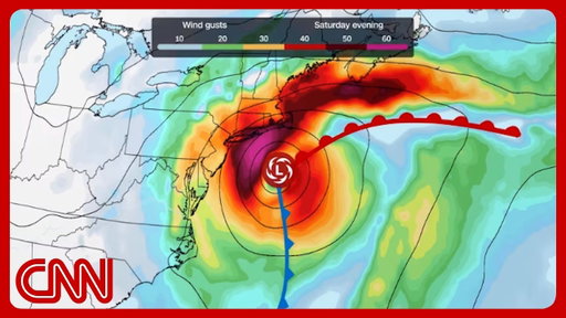Rare nor'easter storm begins pounding East Coast shores