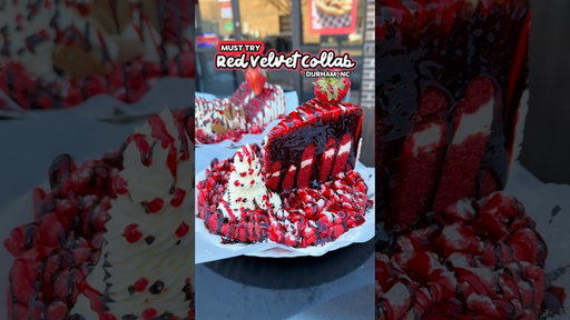 🗣 Send this to Big Back Bae ♥️- Durham, NC Insane Over the top Red Velvet Funnel Cake! A MUST TRY!