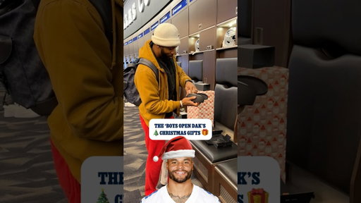 Dak’s gift to the ‘Boys 🎁 | ​⁠#DallasCowboys #NFL #DakPrescott #MerryChristmas #Gift