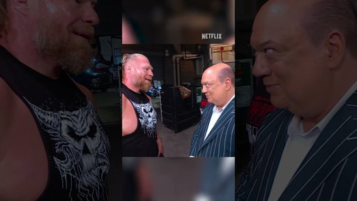 Brock Lesnar tells Paul Heyman they should chat... #SmackDown #WWEonNetflix