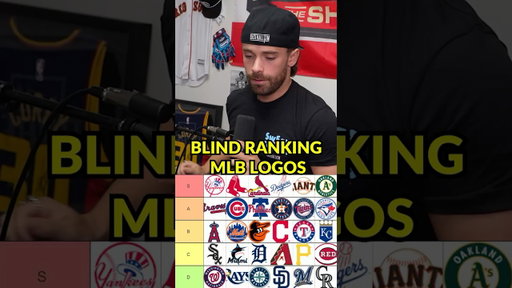 Blind Ranking MLB Logos 👀 #mlb #logos #blindrankings #podcast #baseball #shorts