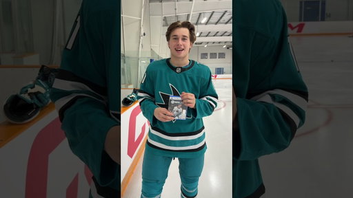 Macklin Celebrini reacts to his #NHL27 cover for the first time!