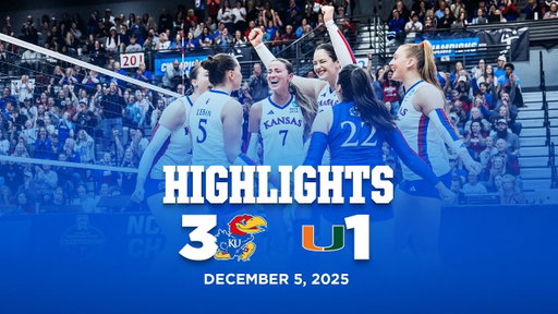Kansas Volleyball vs. Miami Highlights