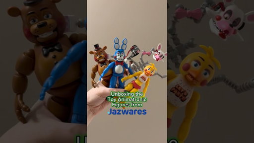 Unboxing the Toy Animatronic Figures from Jazwares #fivenightsatfreddys #fnaf #fnaf2 #animatronics