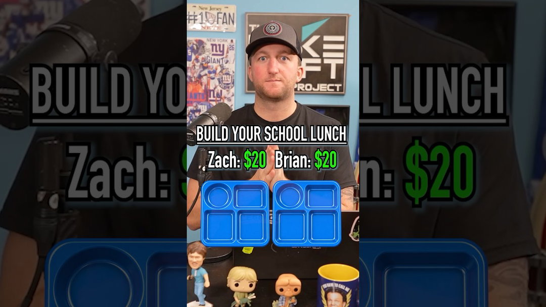 Who Can Build The Better School Lunch With $20? #shorts #lunch #food #school #games