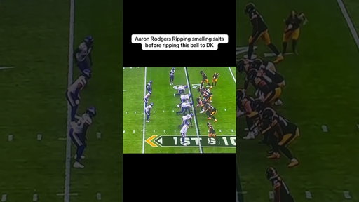 Aaron Rodgers Ripping Smelling Salts before Touchdown #steelers #aaronrodgers #nfl #football #sports
