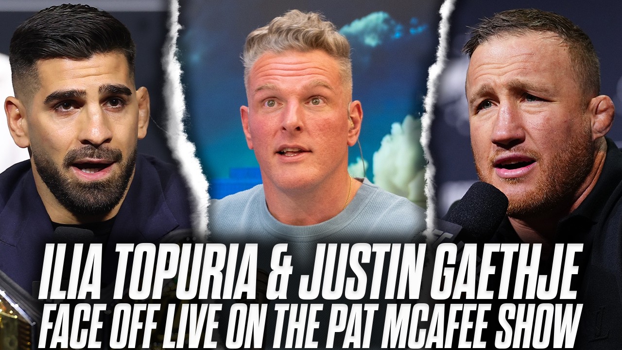 Ilia Topuria & Justin Gaethje Address Beef In Heated Argument Live With Pat McAfee