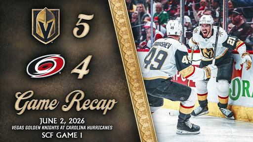 SCF GAME 1 HIGHLIGHTS | Vegas Golden Knights 5, Carolina Hurricanes 4 | June 2, 2026