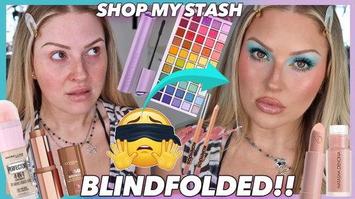 shop my stash BLINDFOLDED challenge... 🕶 what are the odds 🫣
