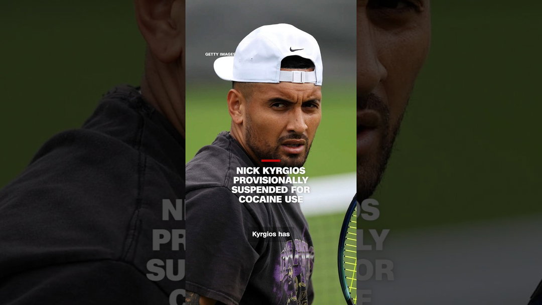 Nick Kyrgios provisionally suspended for cocaine use