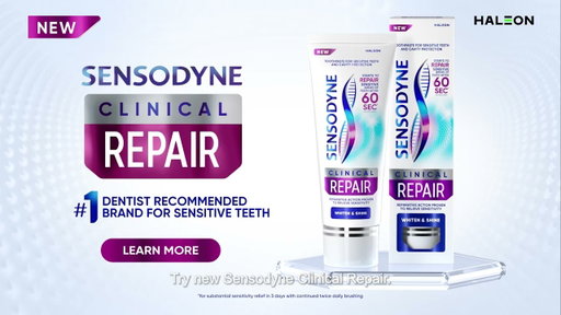 Sensitive Teeth? Try NEW Sensodyne Clinical Repair