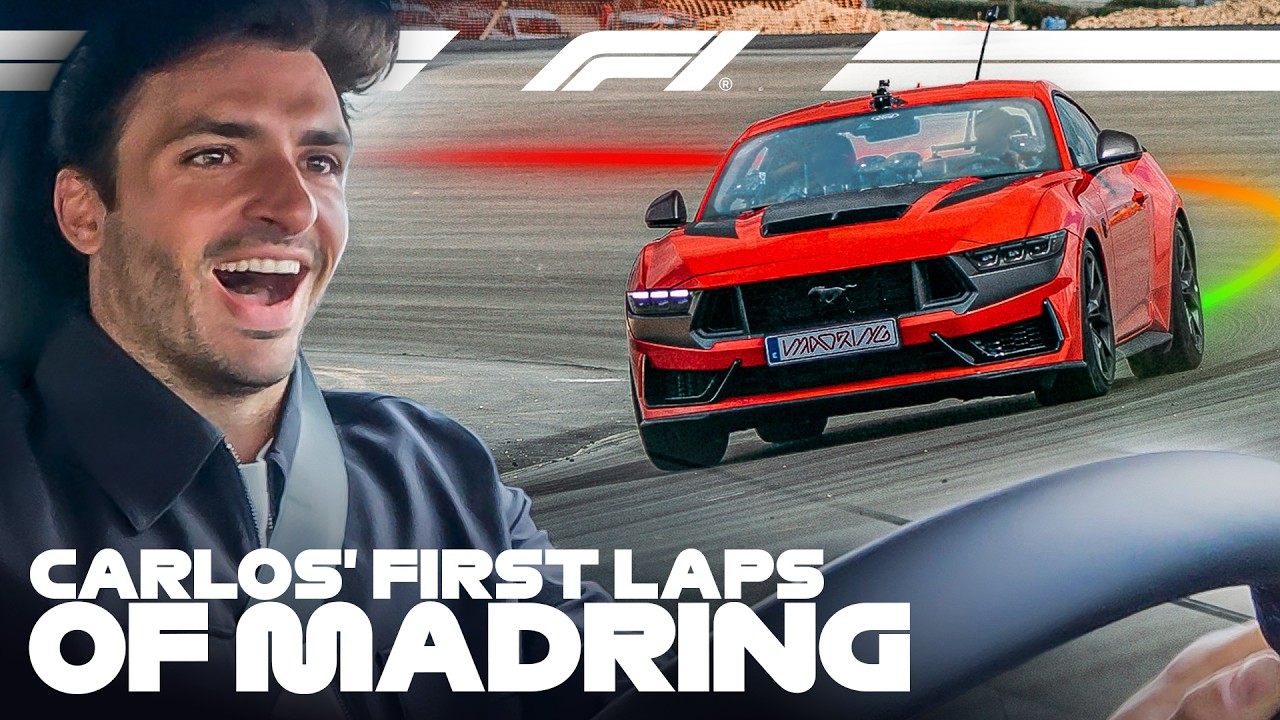 Carlos Sainz's First Laps of Spain's New F1 Track