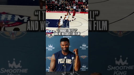 Zion Williamson had "invisible clothes on" for Trey Murphy III's Dunk #pelicans #nba #shorts