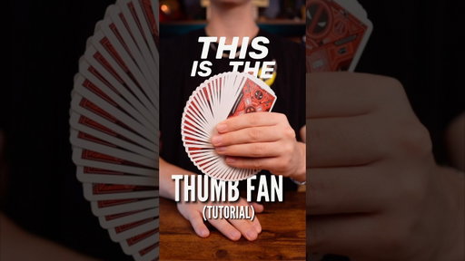 Learn The Thumb Fan! Cardistry Tutorial 😮 #viralvid #short #fyp #cards #tutorial #howto