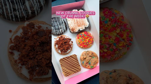 I Tried Every NEW Crumbl Cookie This Week 🍪👀 #shorts #cookies #crumblcookies #tastetest #foodreview
