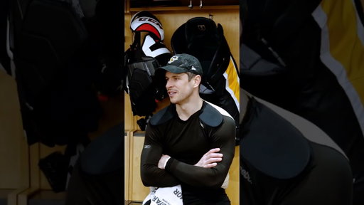 Crosby Shares Moment with Malkin's Son Postgame