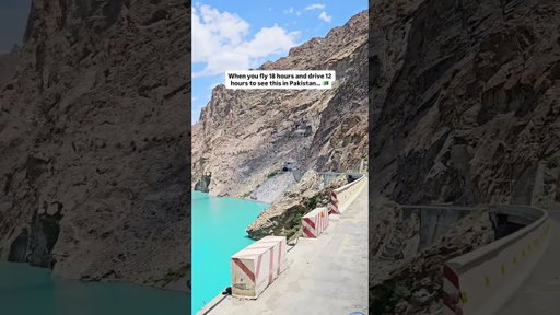 Welcome to Pakistan 🌊✨ From tragedy to beauty — Attabad Lake in Hunza was formed after a