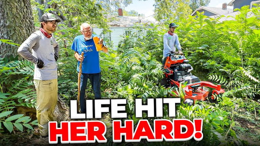 Her DEPRESSION took over and her house DISAPPEARED behind a forest of brush