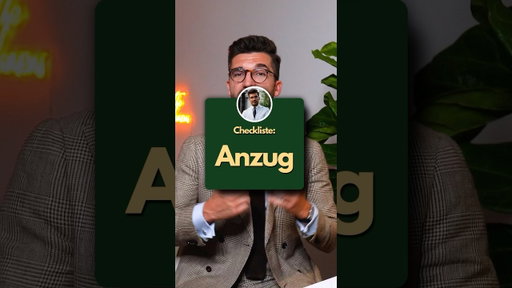 Anzug tragen - achte auf diese Punkte ☝🏻