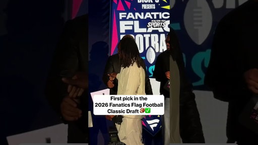 First Pick in the 2025 Fanatics Flag Football Draft 🏈