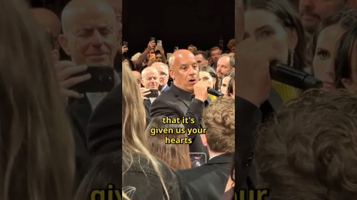 At a special midnight screening of “The Fast and the Furious” at Cannes, Vin Diesel took the mic ❤️