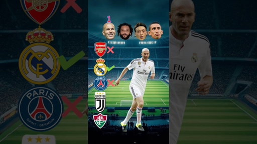 Zidane vs Marcelo vs Özil vs Di María-Clubs History🔥#short #football #ronaldo #messi #neymar