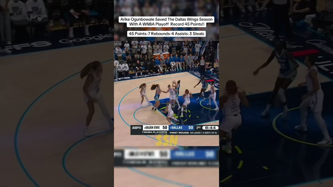 Arike Ogunbowale Saved The Dallas Wings Season With A WNBA Playoff  Record 45 Points!!