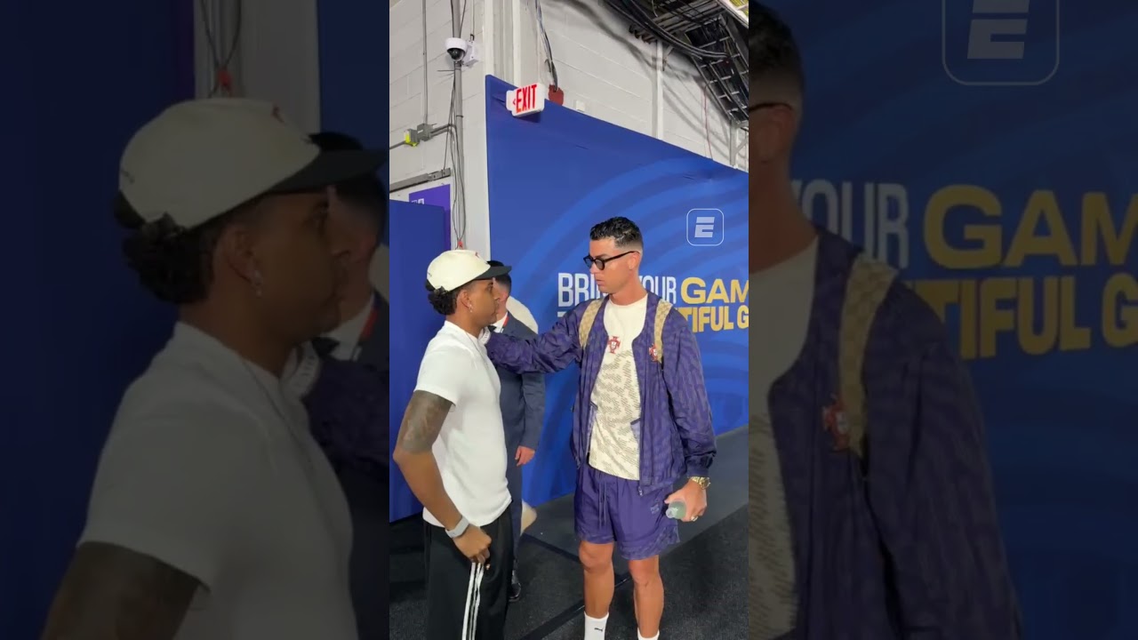 CRISTIANO RONALDO PRESTA APOIO A RODRYGO EM MEIO À RECUPERAÇÃO DE LESÃO 👊🏼 #shorts