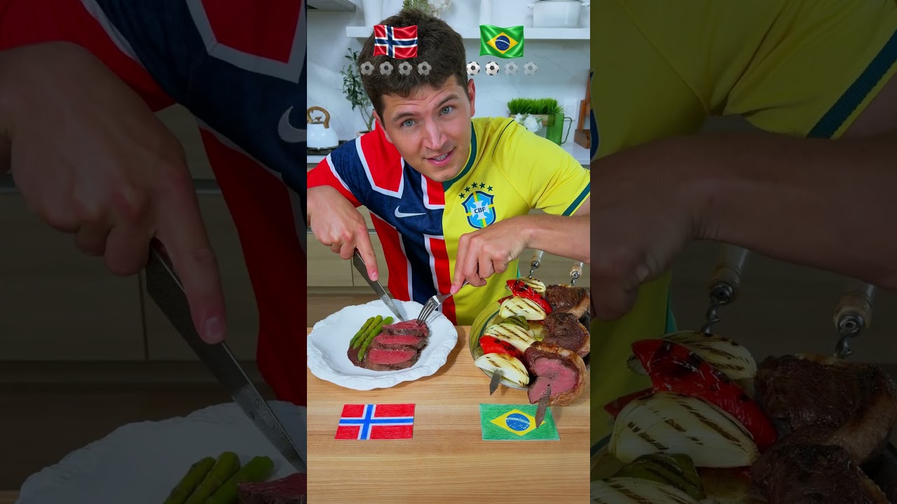 Brazil vs Norway Food