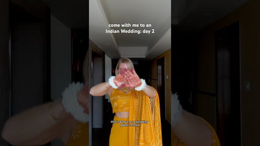 Day 2 as a guest of an Indian wedding #indianwedding #indianweddingclothes #haldi #haldiceremony