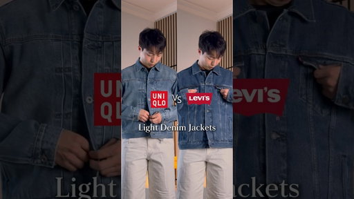 UNIQLO vs levi's denim jacket #mensfashion