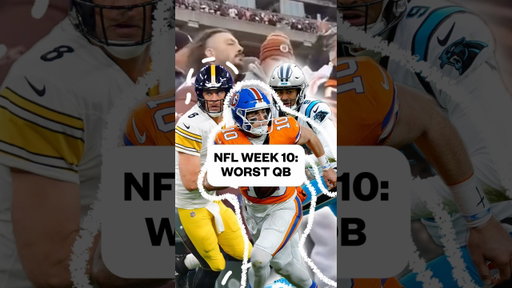 Who Was the WORST QB in NFL Week 10?! %nfl #nflnews #nflfootball