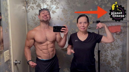 I Took My Mom to Planet Fitness for Push Day