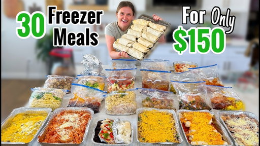 30 Freezer Meals for $150 | EASY FAMILY MEAL PREP IDEAS! | Julia Pacheco