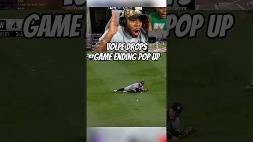 VOLPE DROPS THE BALL AND ME AND MY SON CRASH OUT #yankees #crashout #mlb