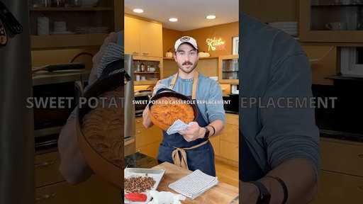Bourbon Scalloped Sweet Potatoes | Whipped Goat Cheese