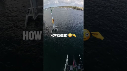 Zero room for error! 😨 #SailGP #sailing #racing